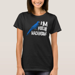 Macaw Parrot Blue Parakeet Tiel Quarrion Cage Bird T-Shirt