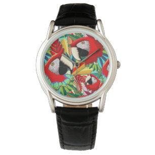 Macaw Parrot Paper Craft Watch