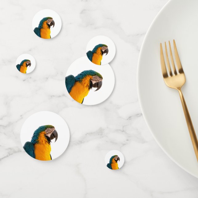 Macaw Parrot Photo Confetti (Group)