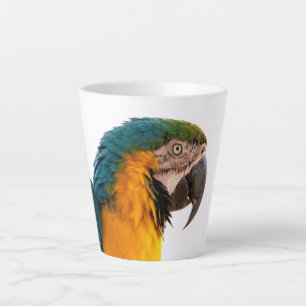 Macaw Parrot Photo Latte Mug