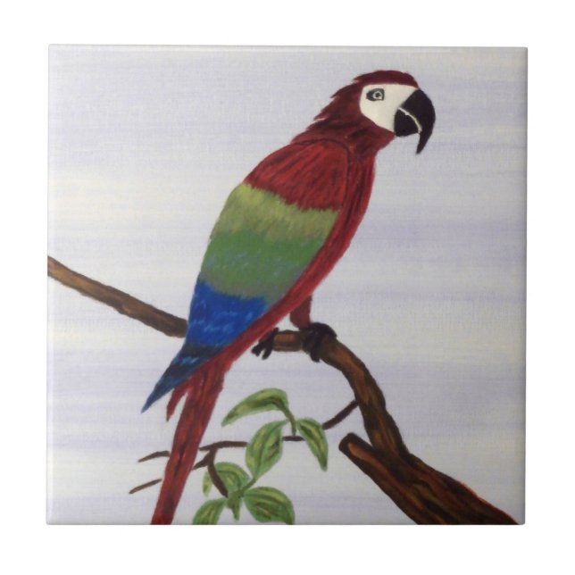 Macaw Parrot Tile (Front)