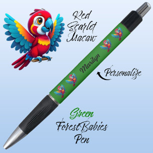 Macaw Parrot, Tropical Bird Safari Animal Green