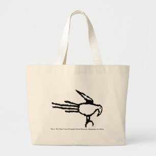 Macaw Petroglyph, Boca Negra Canyon, New Mexico Large Tote Bag