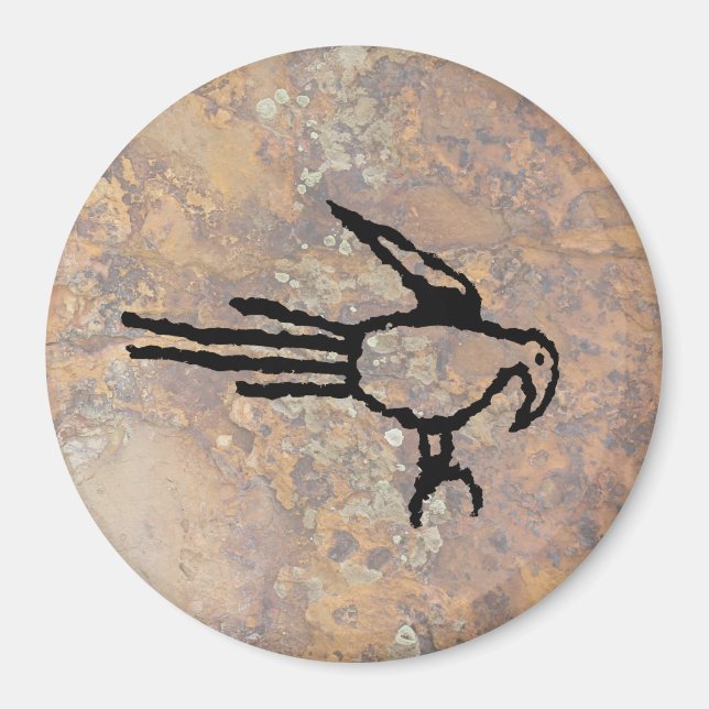 Macaw Petroglyph, Boca Negra Canyon, New Mexico Magnet (Front)