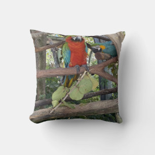 Macaw Throw Pillow