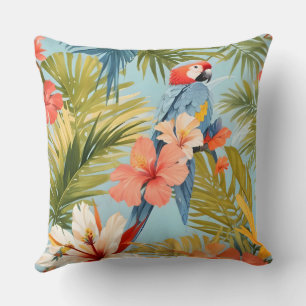 Macaw Tropical Solitude Cushion