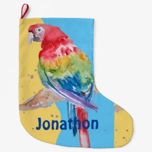 Macaws Macaw Parrot Boys Name Christmas Stocking