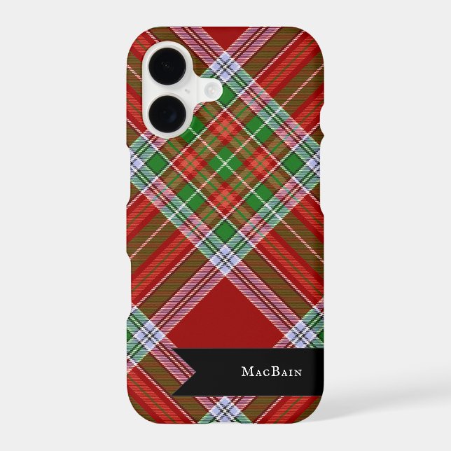 MacBain MacBean Scottish Clan Tartan Plaid (Back)