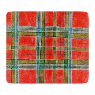 MacBain Tartan 6" x 7" Cutting Board