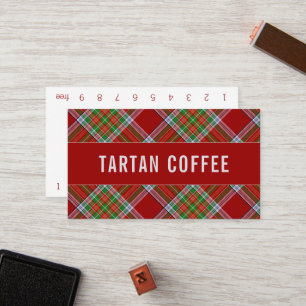 MacBain Tartan Punchcard Loyalty Card