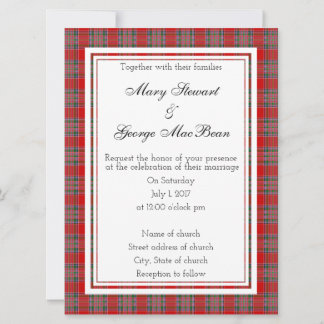 MacBean Scottish Wedding Invitation