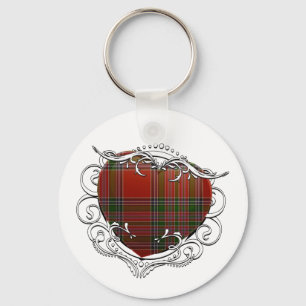 MacBean Tartan Heart Key Ring