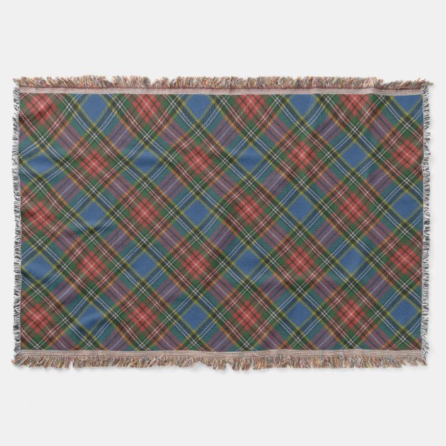 MacBeth A Original Scottish Tartan Throw Blanket (Front)