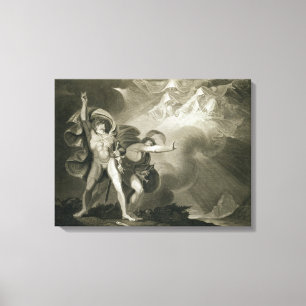 Macbeth, Banquo and the Three Witches on the Heath Canvas Print