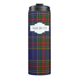 MacBeth Clan Tartan Custom Thermal Tumbler