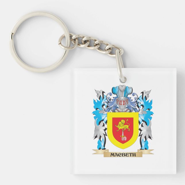 Macbeth Coat of Arms - Family Crest Key Ring (Front)