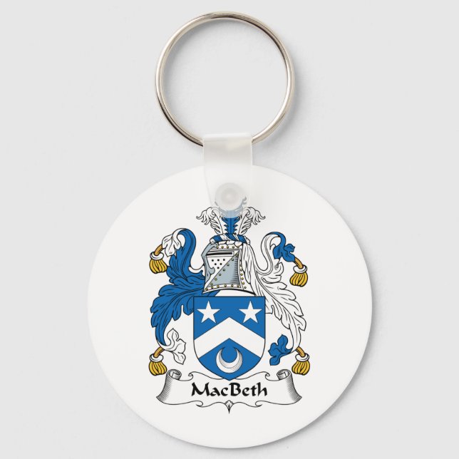 MacBeth Family Crest Key Ring (Front)