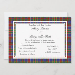 MacBeth Scottish Wedding Invitation