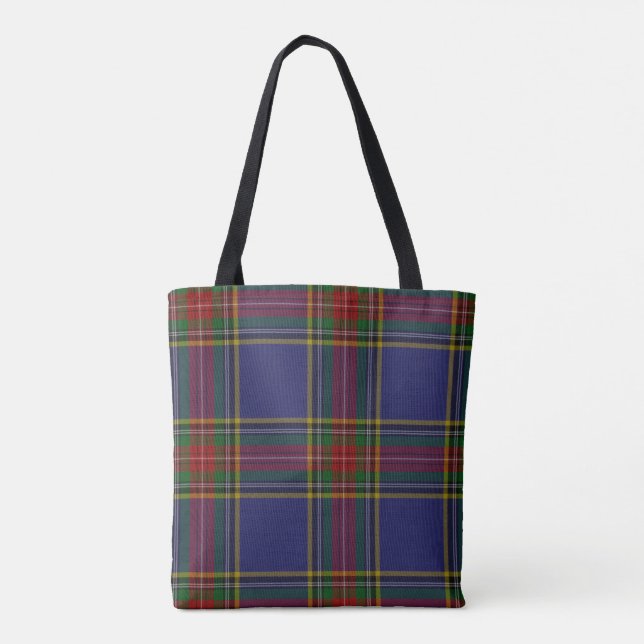 MacBeth Tartan Plaid Monogrammed Body Bag (Back)