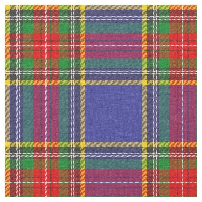 MacBeth Tartan Plaid Scottish Pattern Fabric (Close Up)