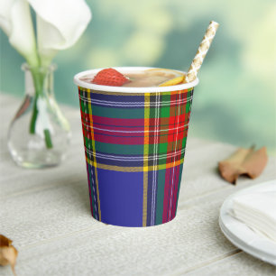 MacBeth Tartan Scottish Plaid Pattern Paper Cups