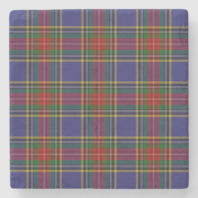 MacBeth Tartan Stone Coaster (Front)