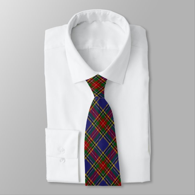 MacBeth Tartan Tie (Tied)