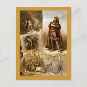 Macbeth, the Play 1884 Postcard