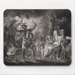 Macbeth, the Three Witches and Hecate in Act IV, S Mouse Pad