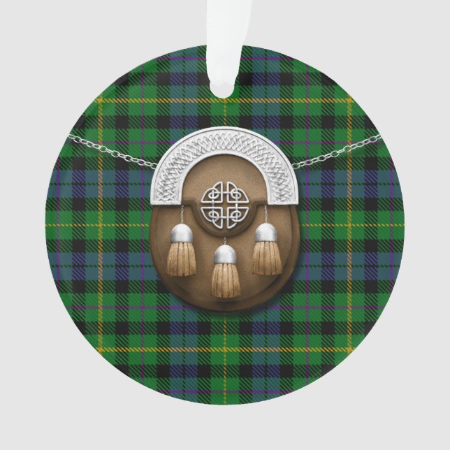 MacBride Tartan And Sporran Ornament (Front)