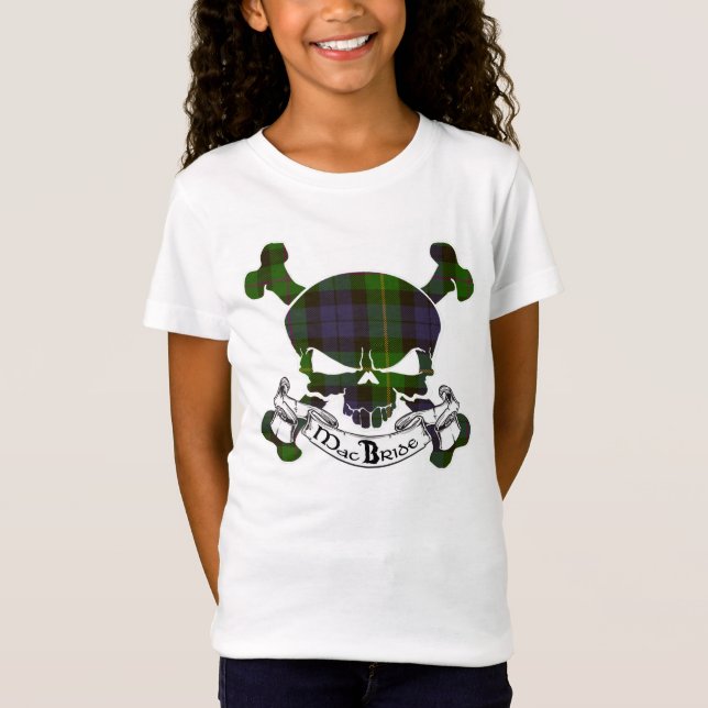 MacBride Tartan Skull T-Shirt (Front)