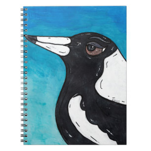 Macca the Magpie Spiral Notebook