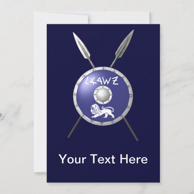 Maccabee Shield And Spears (Front)