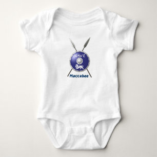 Maccabee Shield And Spears Baby Bodysuit