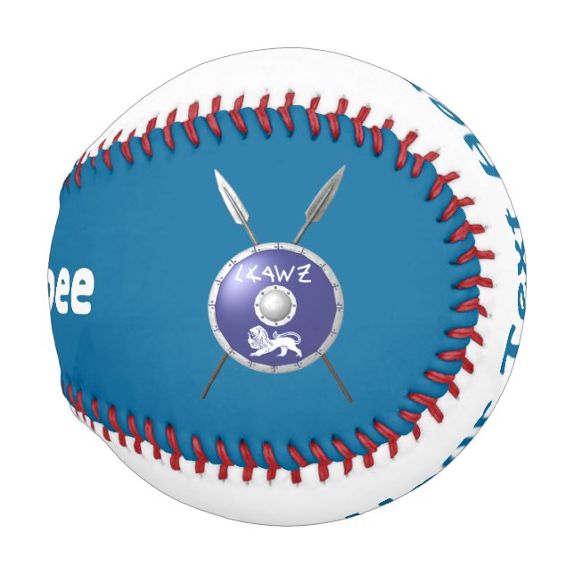 Maccabee Shield And Spears Baseball (Front Right)