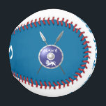 Maccabee Shield And Spears Baseball<br><div class="desc">A depiction of a Maccabee's shield and two spears. The shield is adorned by a lion and text reading "Yisrael" (Israel) in the Paleo-Hebrew alphabet. "Maccabee" also appears in modern Hebrew. Add your own additional text. The Maccabees were Jewish rebels who freed Judea from the yoke of the Seleucid Empire....</div>