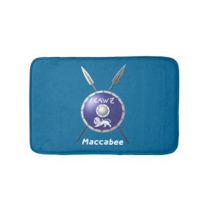 Maccabee Shield And Spears Bath Mat