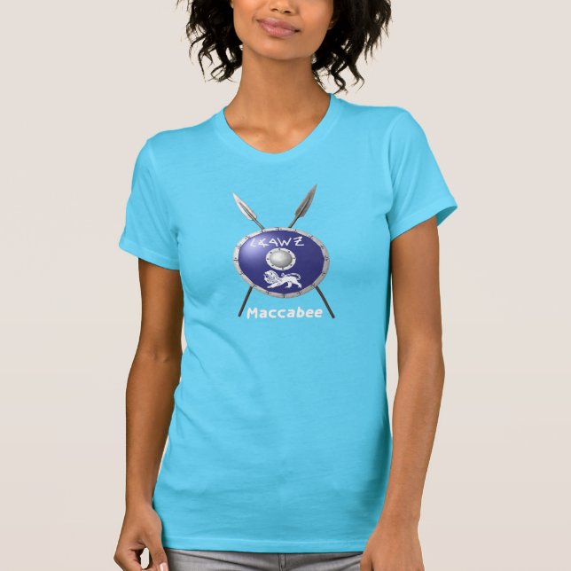 Maccabee Shield And Spears T-Shirt (Front)