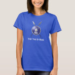 Maccabee Shield And Spears T-Shirt<br><div class="desc">A depiction of a Maccabee's shield and two spears. The shield is adorned by a lion and text reading "Yisrael" (Israel) in the Paleo-Hebrew alphabet. Add your own text. The Maccabees were Jewish rebels who freed Judea from the yoke of the Seleucid Empire. Chanukkah is not just a mid-winter festival...</div>