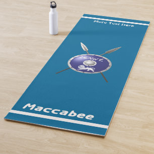 Maccabee Shield And Spears Yoga Mat