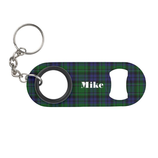 MacCallum Plaid Custom Bottle Opener Key Chain (Front (Horizontal))