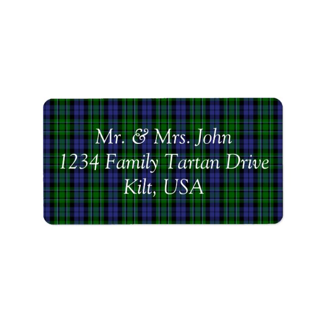 MacCallum Tartan Label (Front)