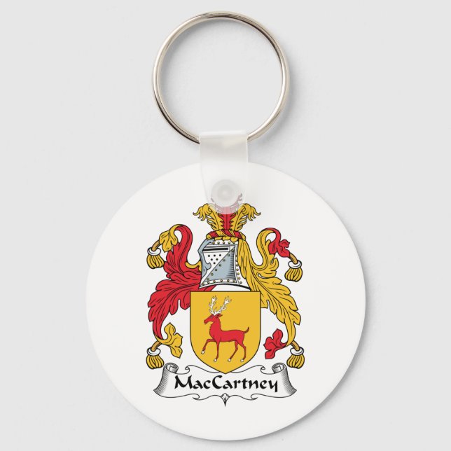 MacCartney Family Crest Key Ring (Front)