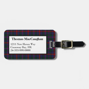 MacCaughan Tartan Plaid Luggage Tag