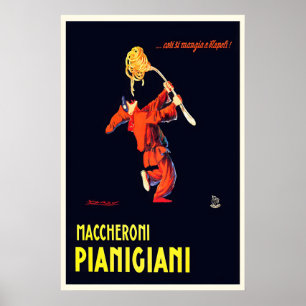 Maccheroni Pianigiani Vintage Poster by Achille