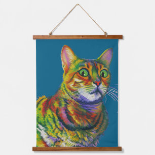 Macchi Kitty in Disbelief Hanging Tapestry