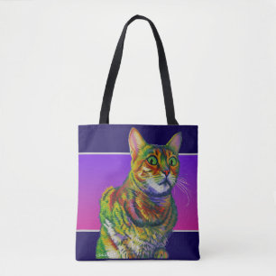 Macchi Kitty Looking at you in Disbelief Tote Bag