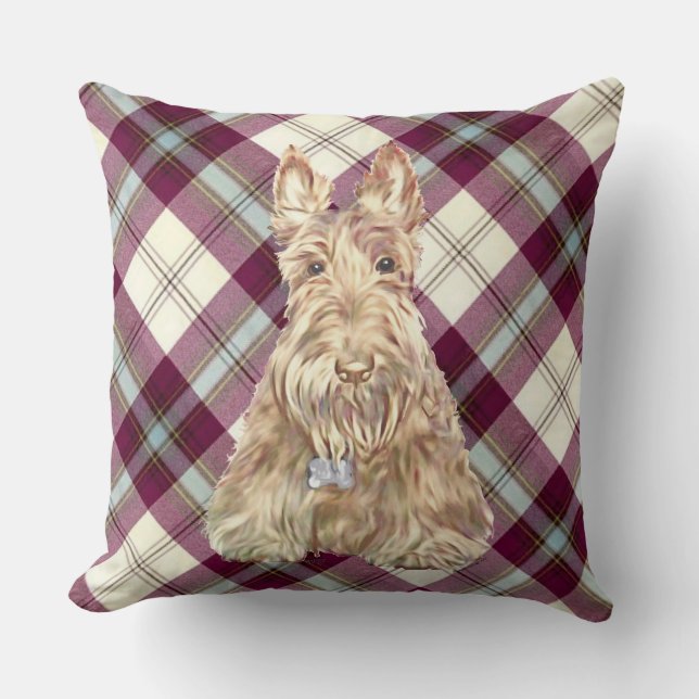 MacClean Tartan Scottie Cushion (Front)