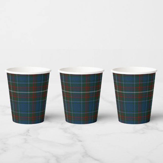 MacConnell Tartan Plaid Paper Cups (Multi)