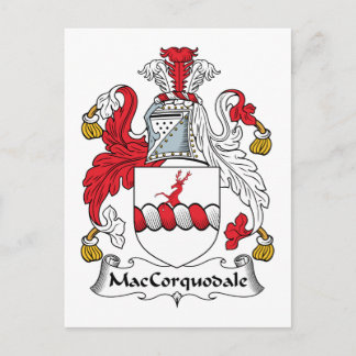 MacCorquodale Family Crest Postcard